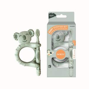 Babystartset med bitring & tandborste