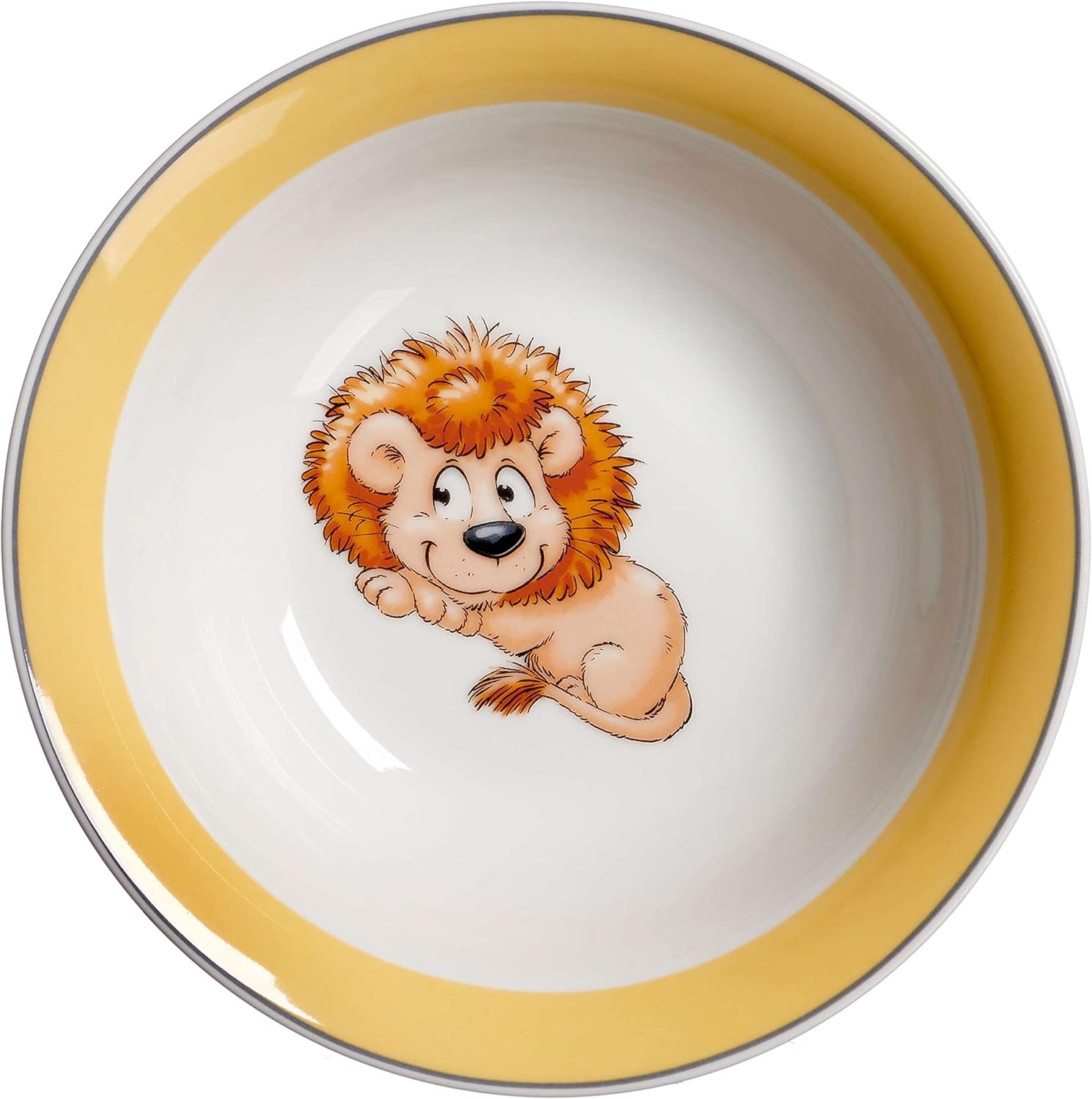 Barnset Happy Zoo Leo, 3 delar, porslin