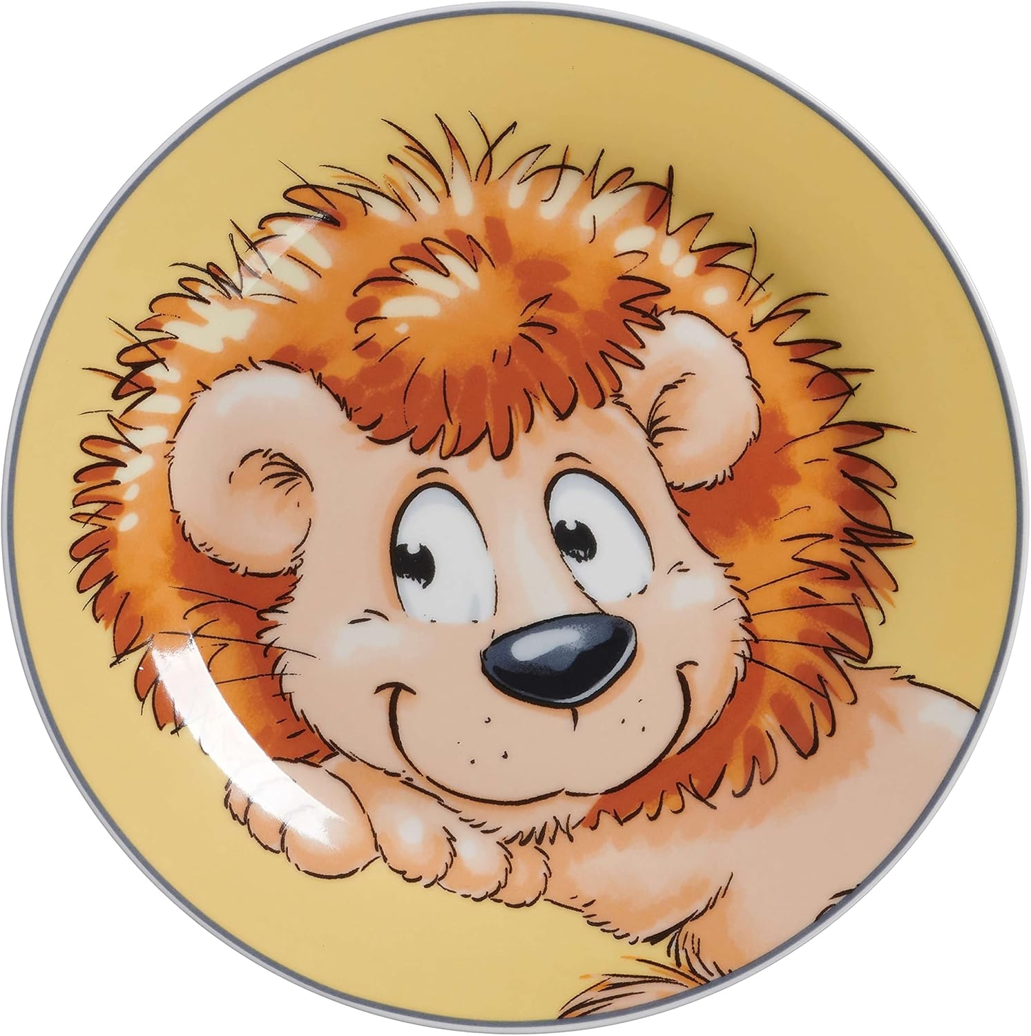 Barnset Happy Zoo Leo, 3 delar, porslin