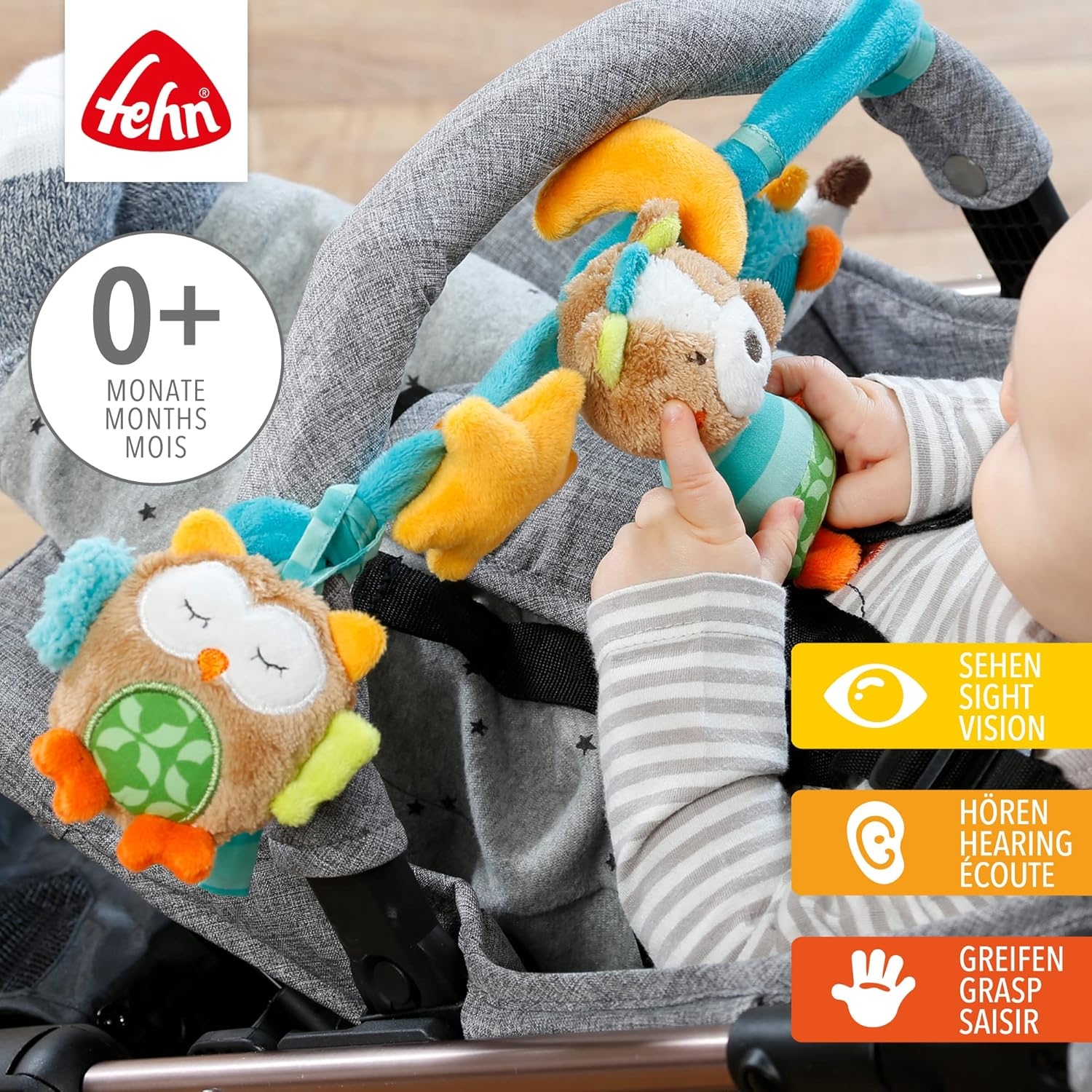 Sensorisk Barnvagnskedja – Loopy & Lotta