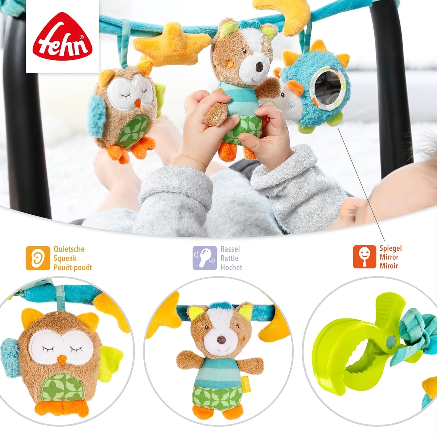 Sensorisk Barnvagnskedja – Loopy & Lotta