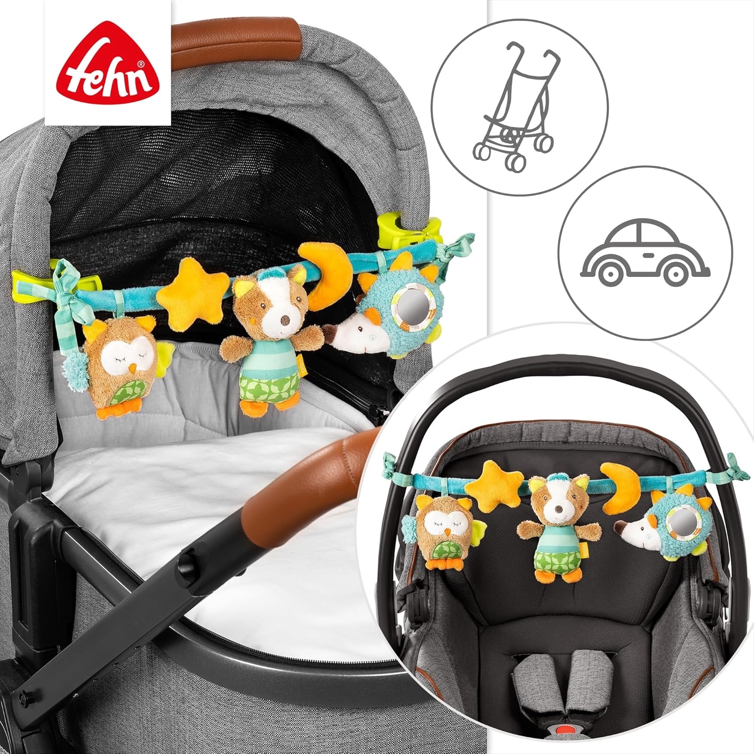 Sensorisk Barnvagnskedja – Loopy & Lotta