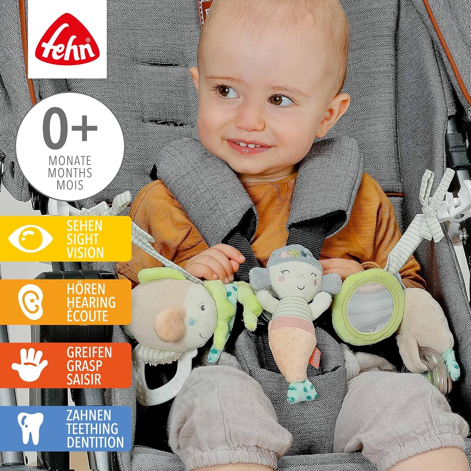 Sensorisk Barnvagnskedja – Loopy & Lotta