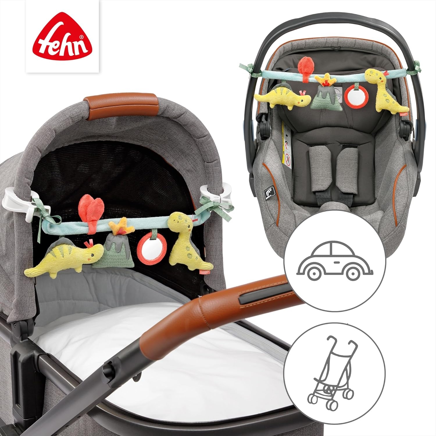 Sensorisk Barnvagnskedja – Loopy & Lotta