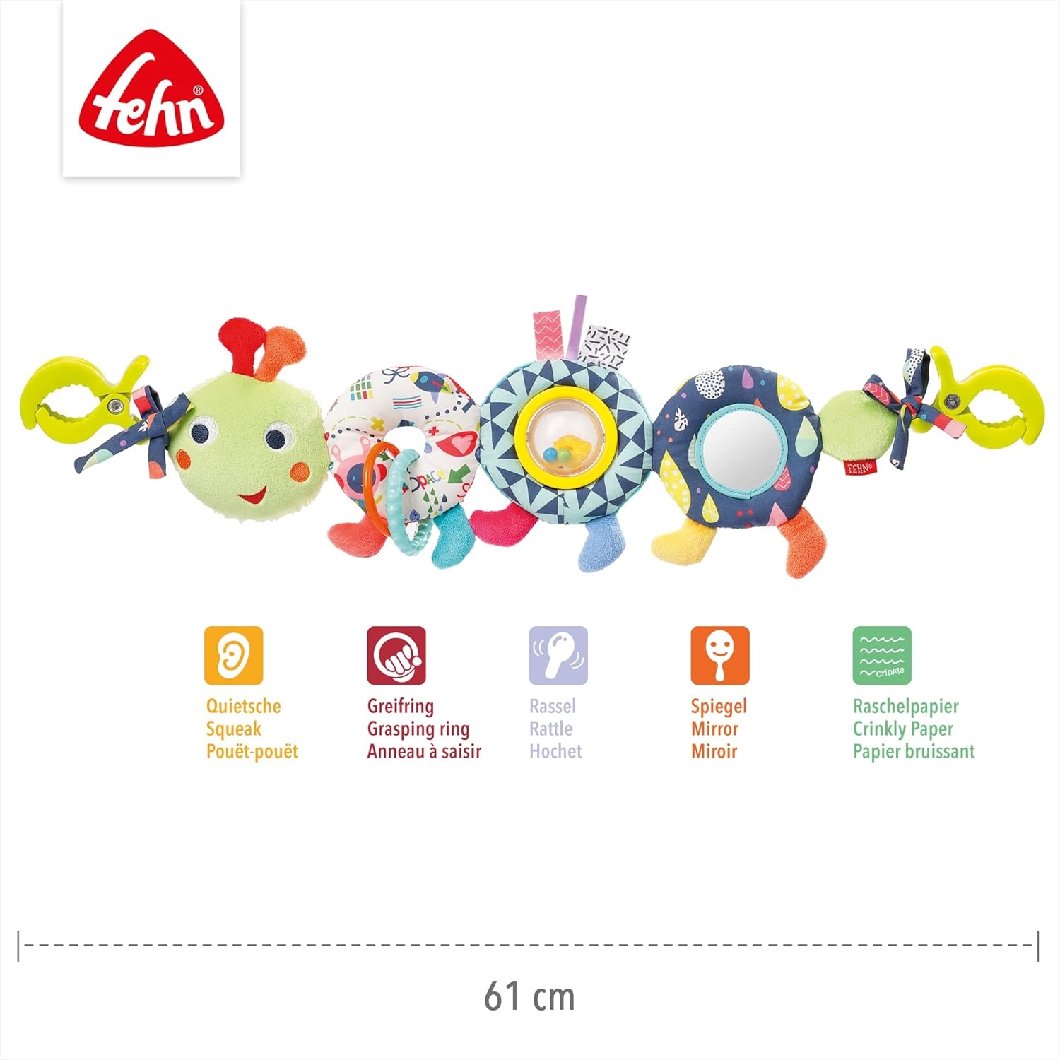 Sensorisk Barnvagnskedja – Loopy & Lotta