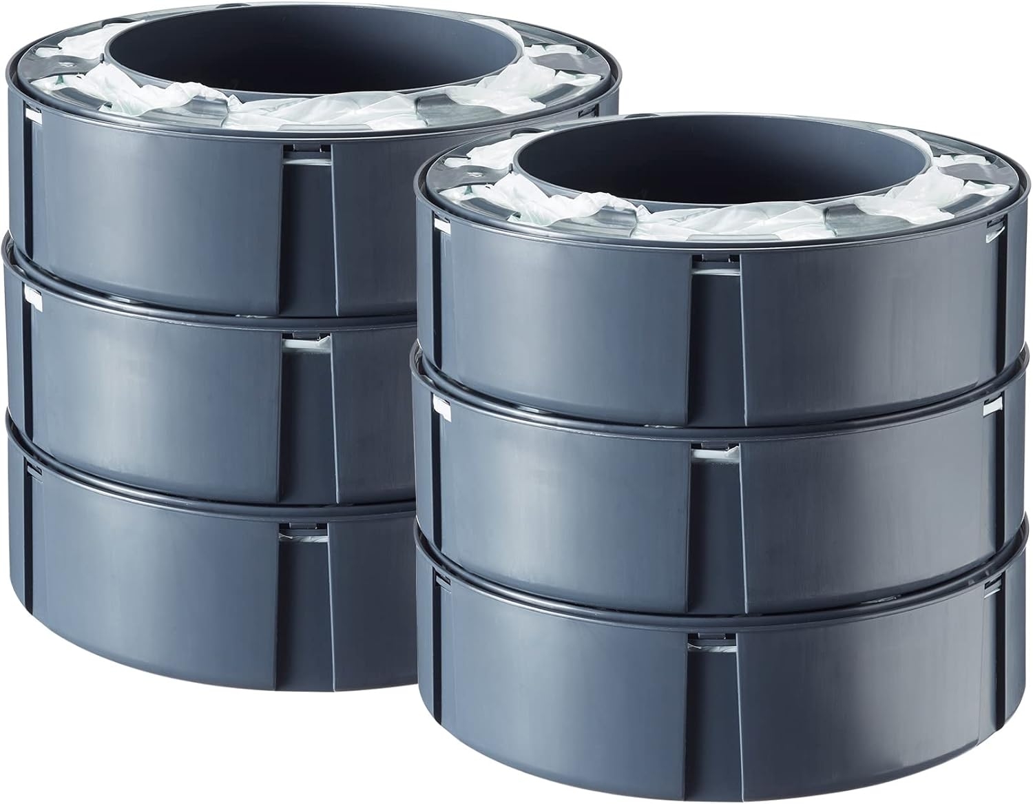 Tommee Tippee Simplee Sangenic blöjbehållarpåfyllning, hållbart framställd antibakteriell GREENFILM, förpackning med 6