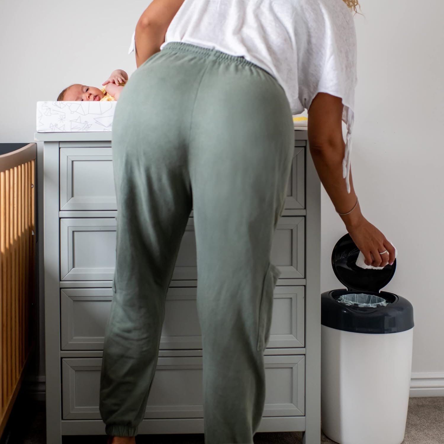 Tommee Tippee Simplee Sangenic blöjbehållarpåfyllning, hållbart framställd antibakteriell GREENFILM, förpackning med 6