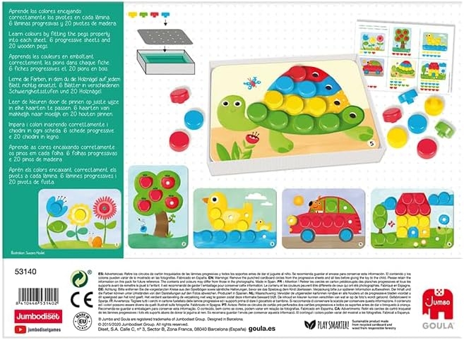 Färgläggningsspel i Trä