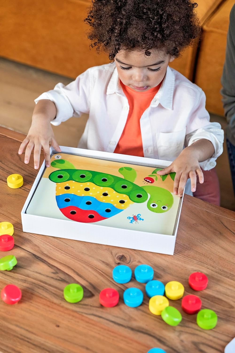 Färgläggningsspel i Trä