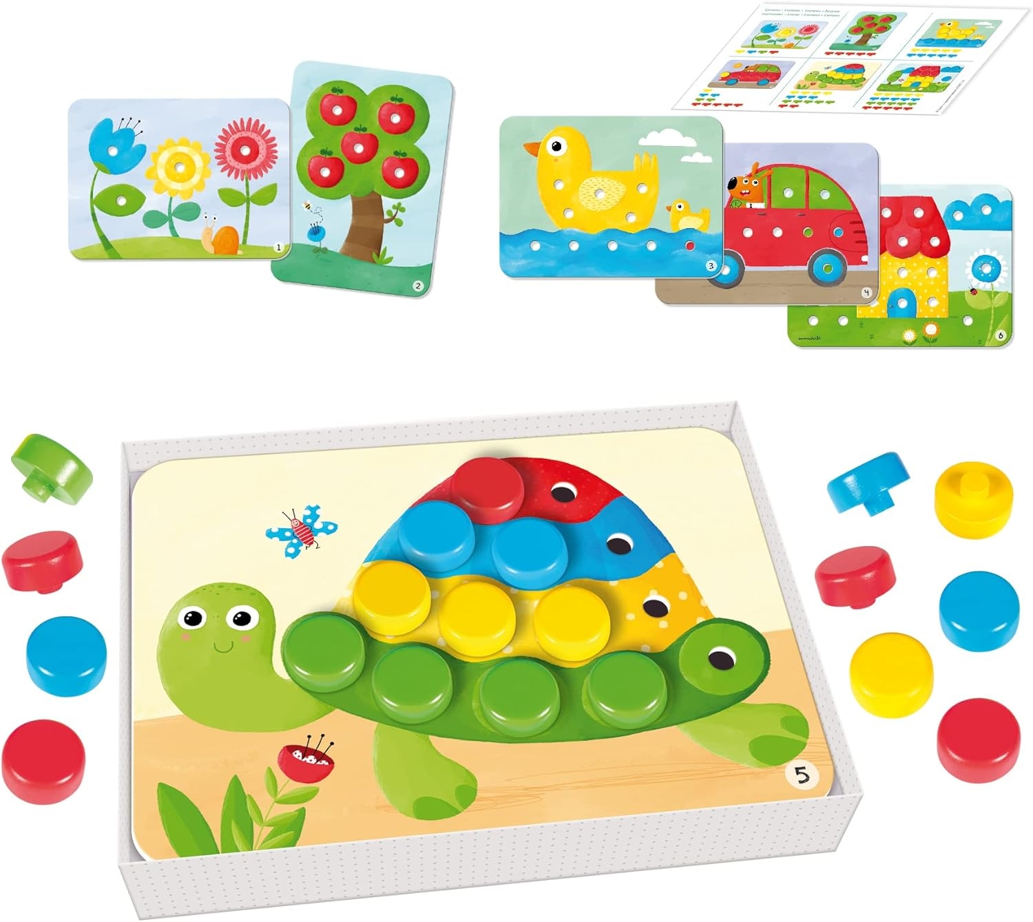 Färgläggningsspel i Trä