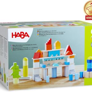 Haba Byggklossar i Trä – 85 Delar med Bomullspåse - Bild 10