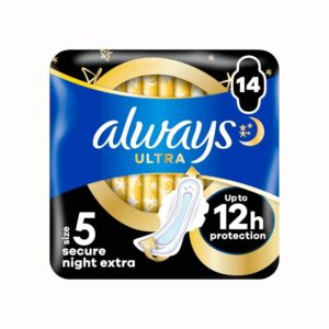Always Ultra Secure Night Extra Sanitetsbindor 14-pack
