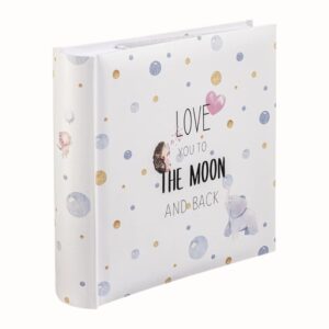 100 sidor baby minnealbum med memo-rader till månen