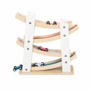 Träracerbana med 4 bilar