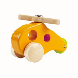 Trähelikopter att putta och dra