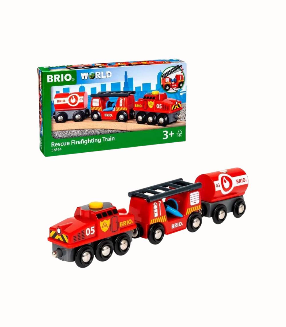 Brandstationståg i trä