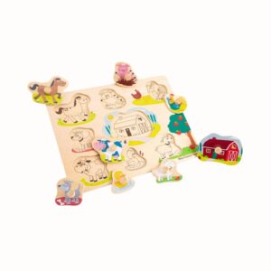 Träpussel med knoppar 8 bitar