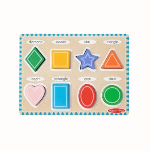 Träpussel med former