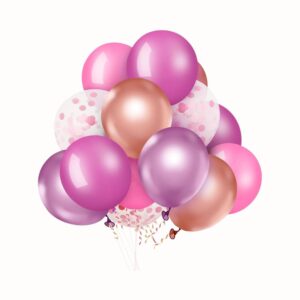 Rosa ballongset 60-pack