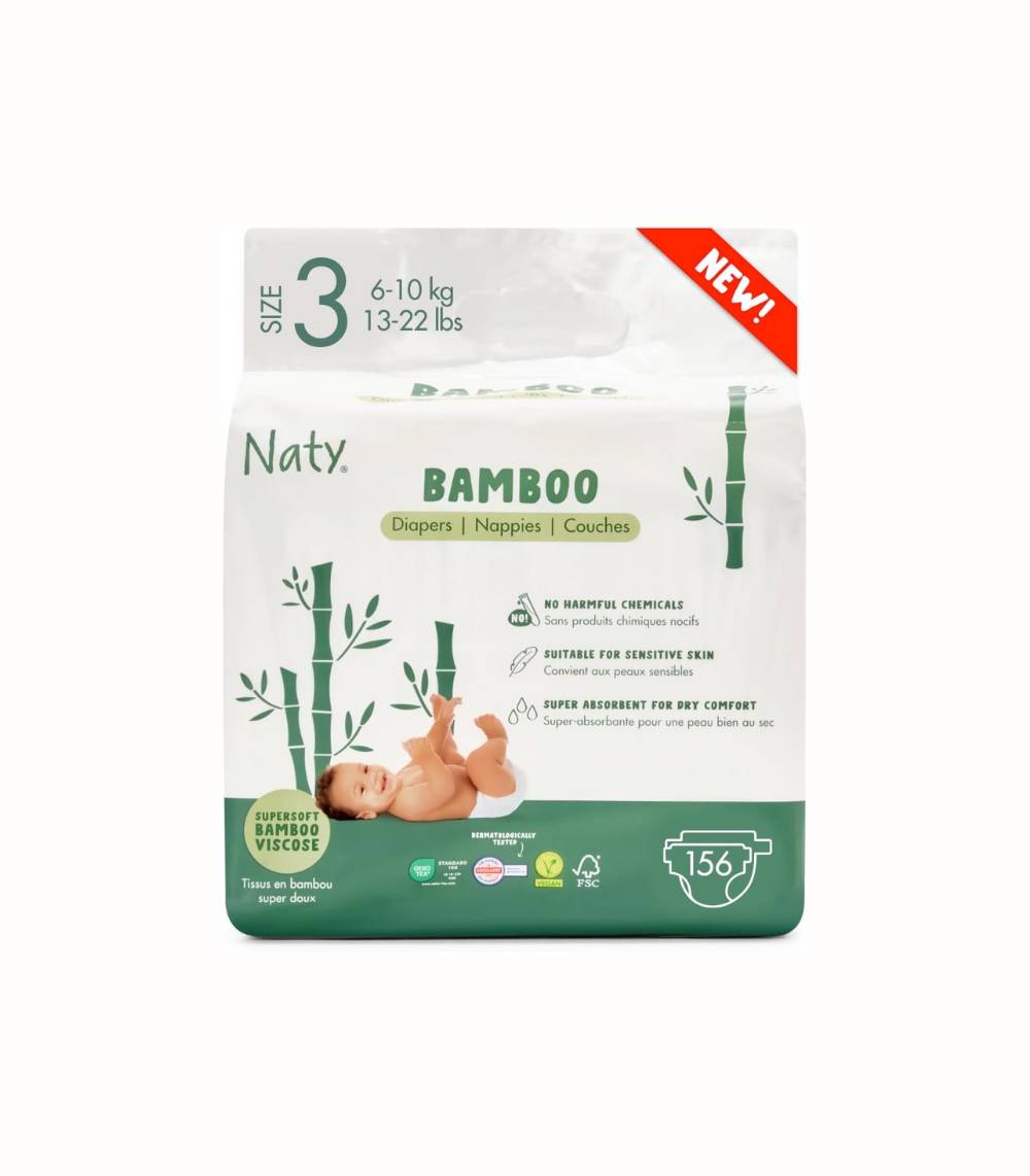 Bambuviskosblöja för känslig hud(6–10 kg)