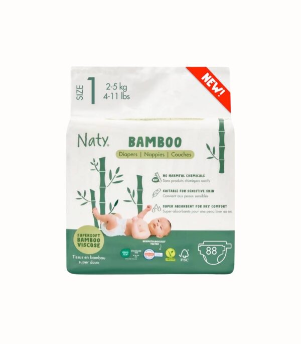 Silkesmjuka bambublöjor för nyfödd(2-5 kg)