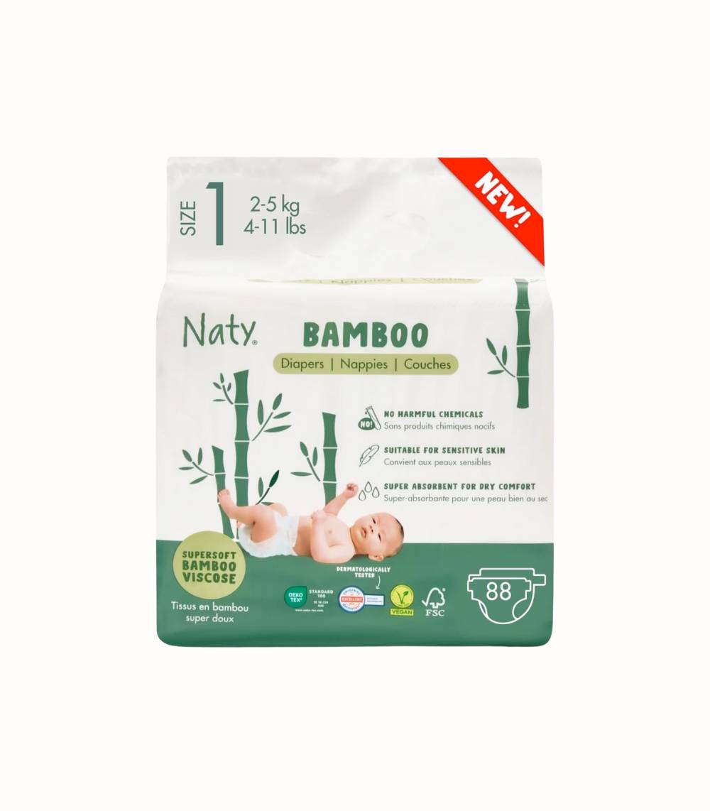 Silkesmjuka bambublöjor för nyfödd(2-5 kg)