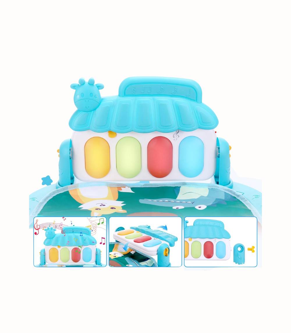 Babygym med piano och 5 leksaker