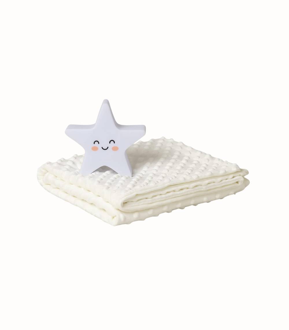 Interbaby Baby Presentset Bubbelfilt & LED-lampa Beige