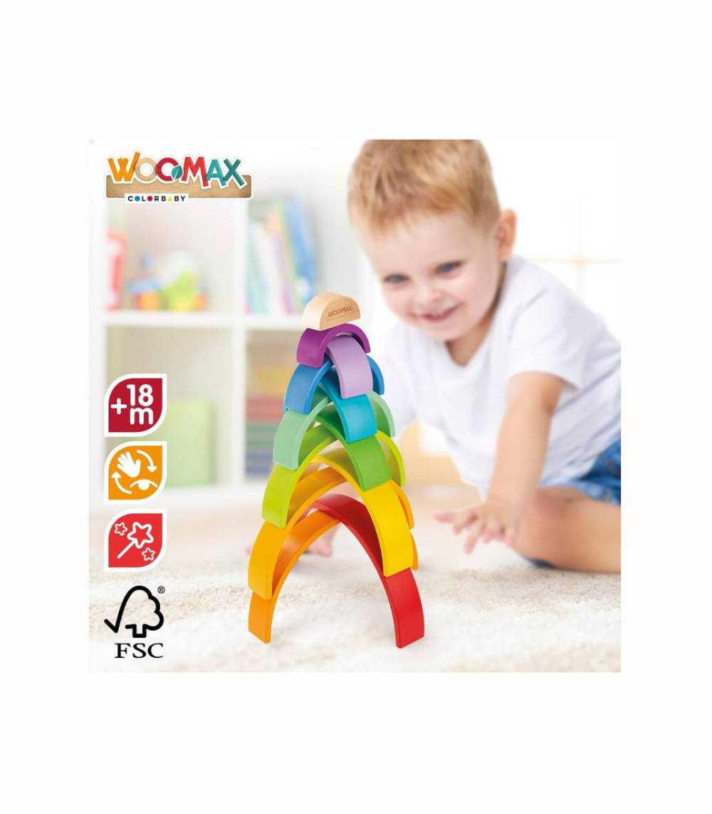 Woomax regnbåge av trä XL