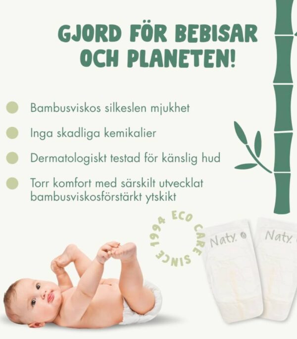 Bambuviskosblöjor för känslig hud