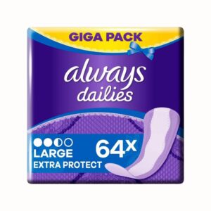 Always Dailies Extra Skydd Bindor 64-pack