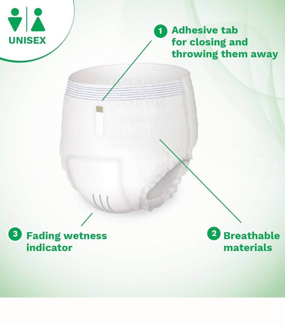 Absorberande Engångsbyxa Vuxen, 14-pack