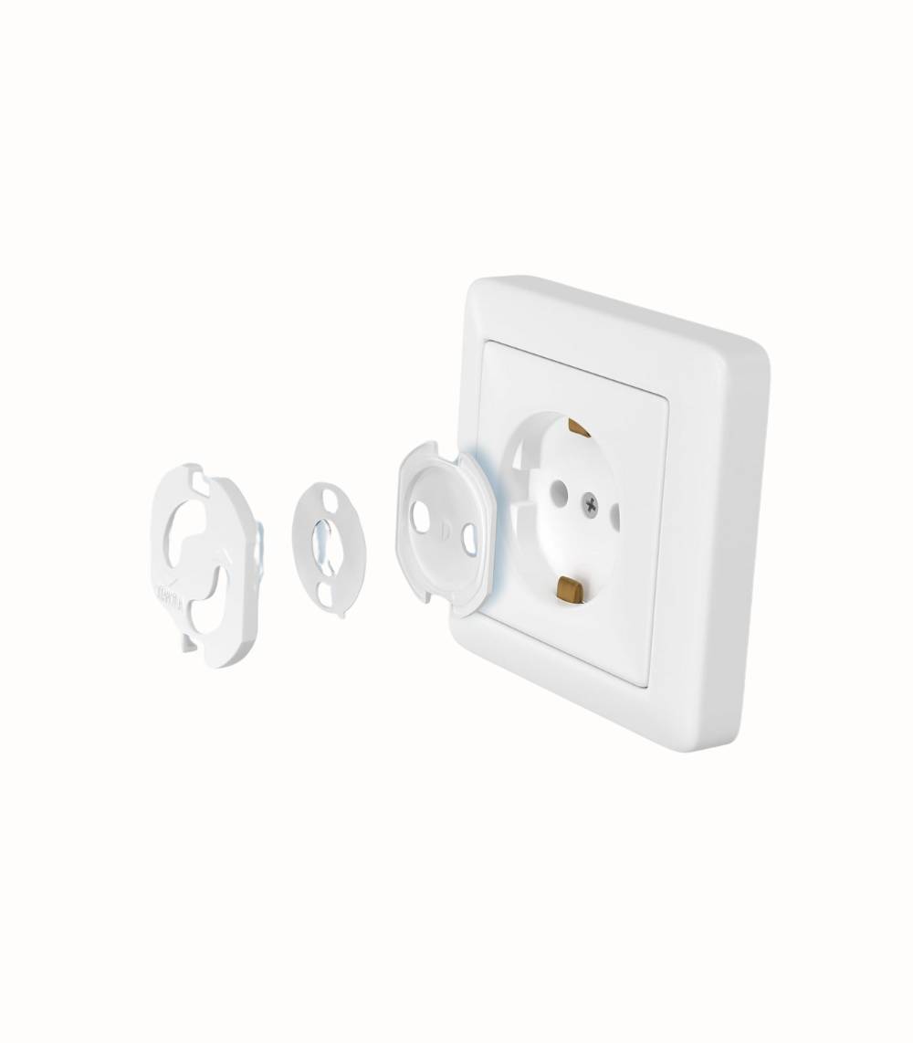 Eluttagsskydd med Vridmekanism