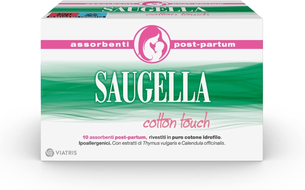 Saugella Cotton Touch Postpartumbindor 10 st