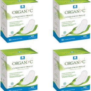 Organyc Hygienbindor med Vingar, 40-pack