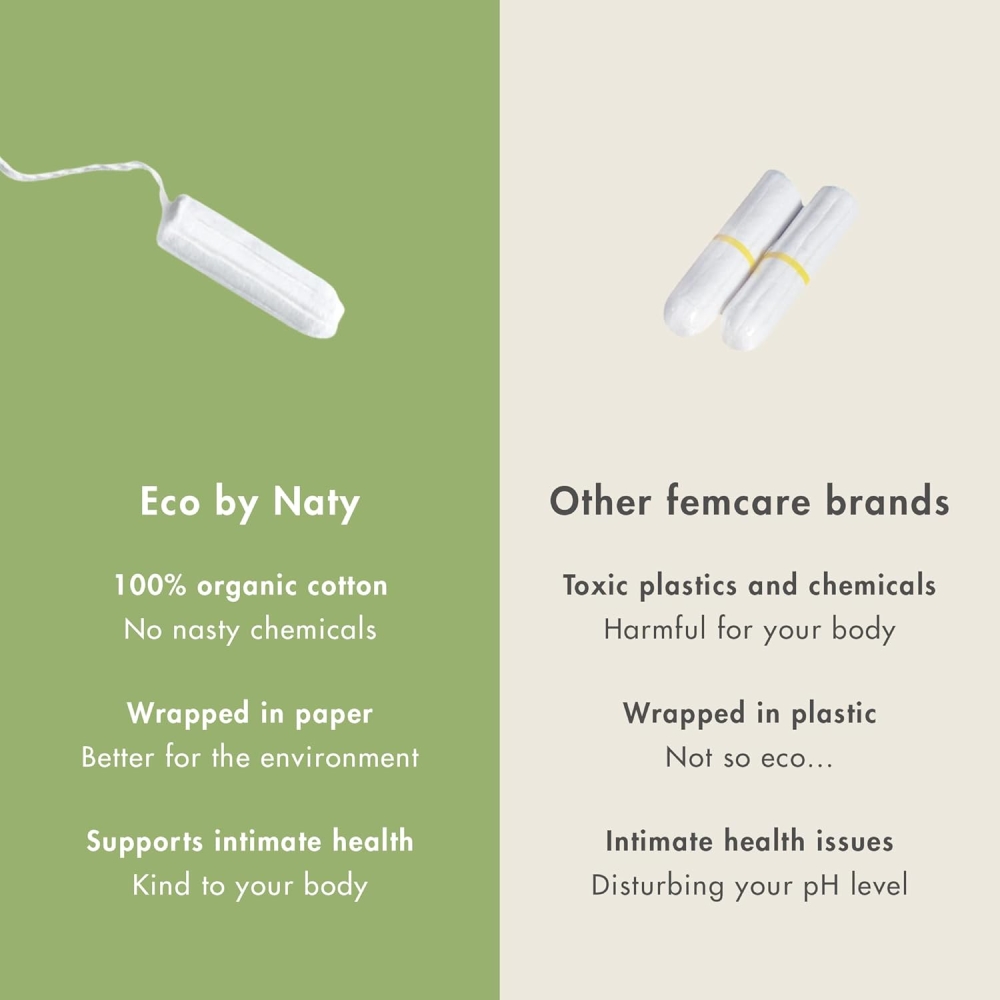 Ekologiska Tamponger Normal, 18-pack