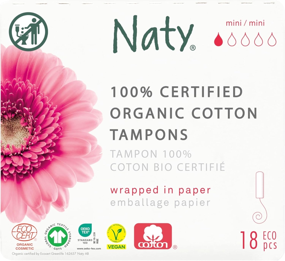 Ekologiska Tamponger Normal, 18-pack