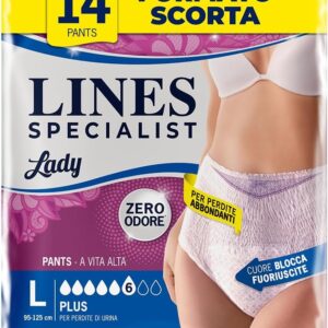 Lines Specialist Inkontinensskydd L, 14-pack