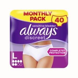 Always Discreet Inkontinenstosor L 40-pack