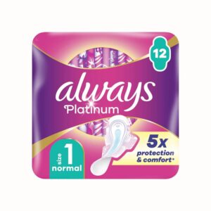 Always Platinum Normal Bindor med Vingar – 12 st
