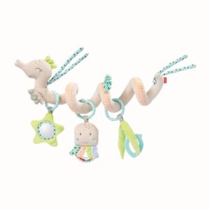 Seahorse activity spiral med rassel spegel för bebis