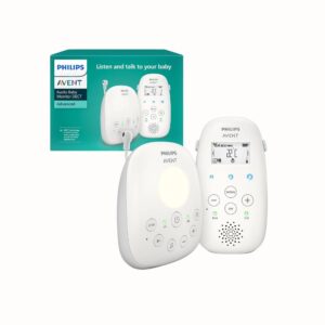 Babyvakt med nattlampa, vaggvisor & tvåvägsljud