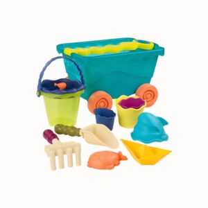 Sandleksaksset med vagn, 11 delar