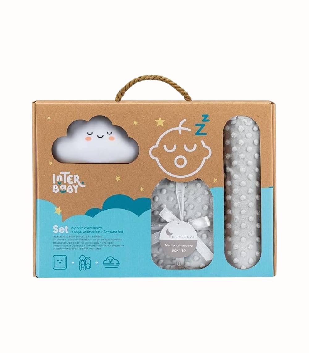 Baby Presentset Filt, Kudde & Lampa