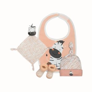 Nyfödd Presentset Zebra 4-Delar