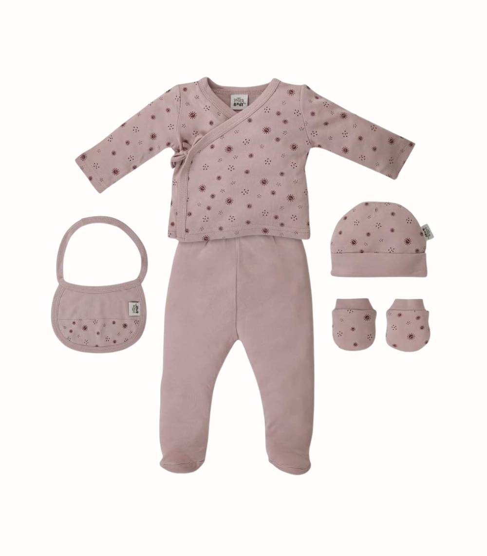 Nyföddset 5-delars Rosa