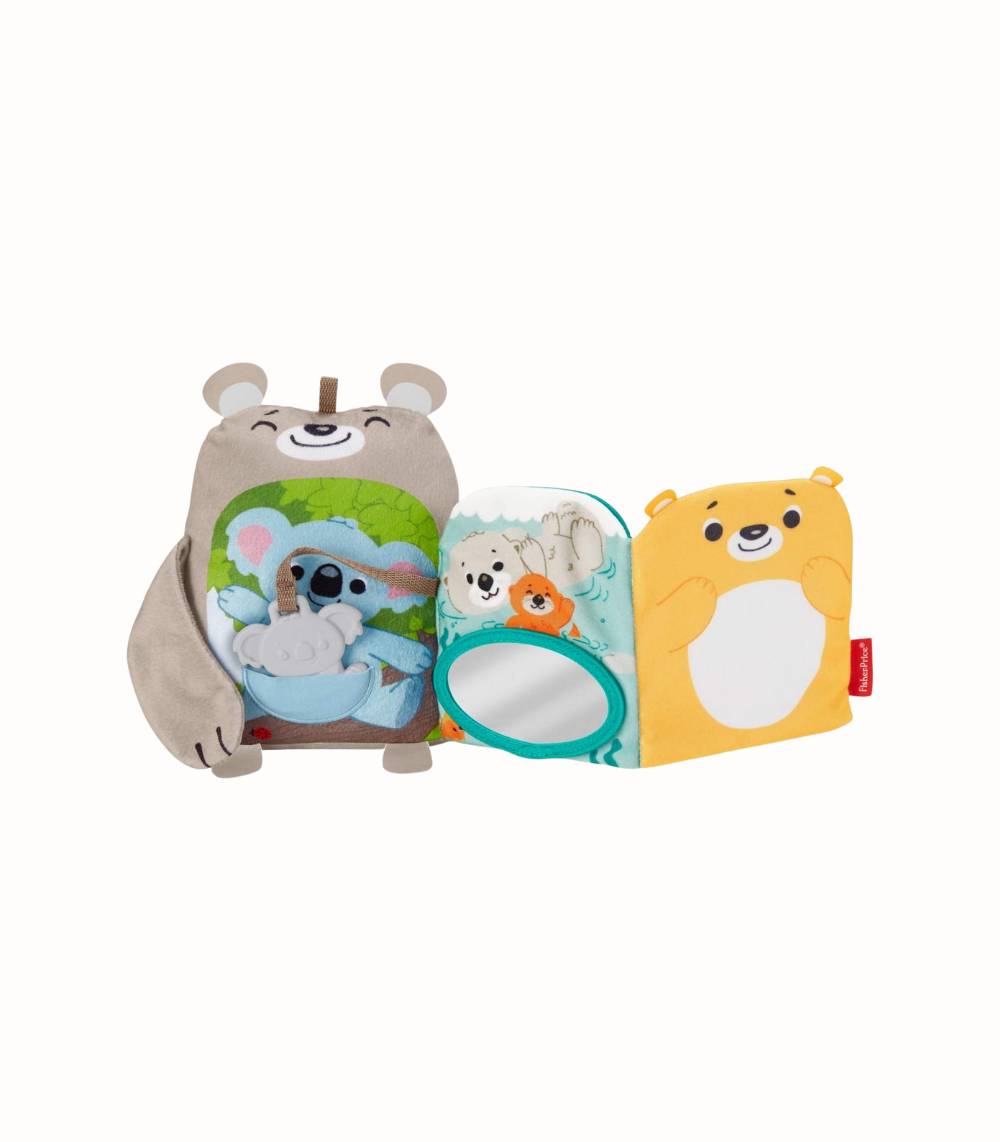 Mjuk Aktivitetsbok med Plyschdjur för Bebisar
