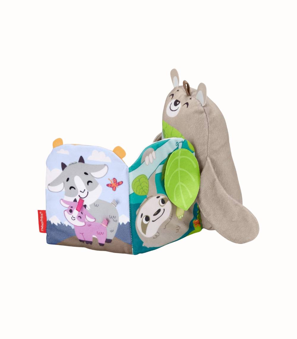 Mjuk Aktivitetsbok med Plyschdjur för Bebisar