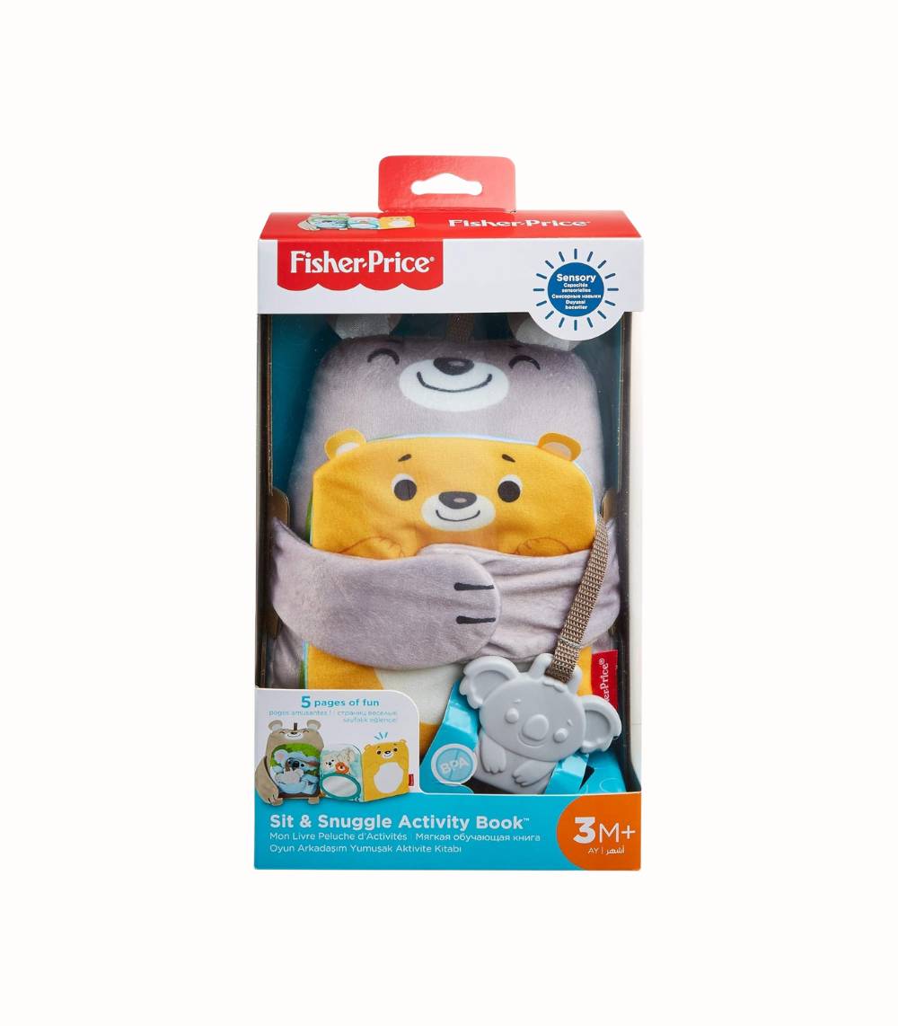 Mjuk Aktivitetsbok med Plyschdjur för Bebisar