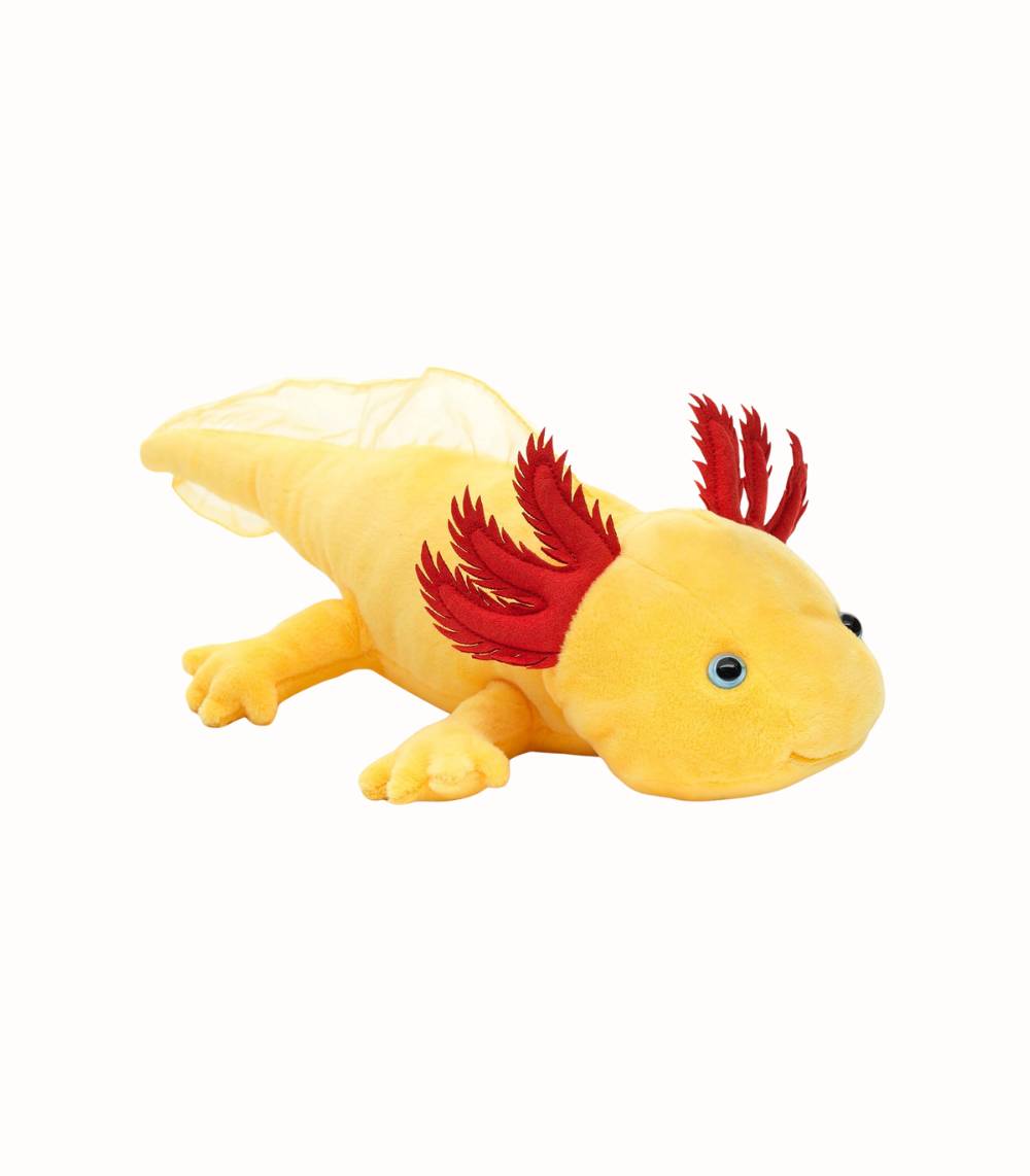 Axolotl Gosedjur Gul 32 cm